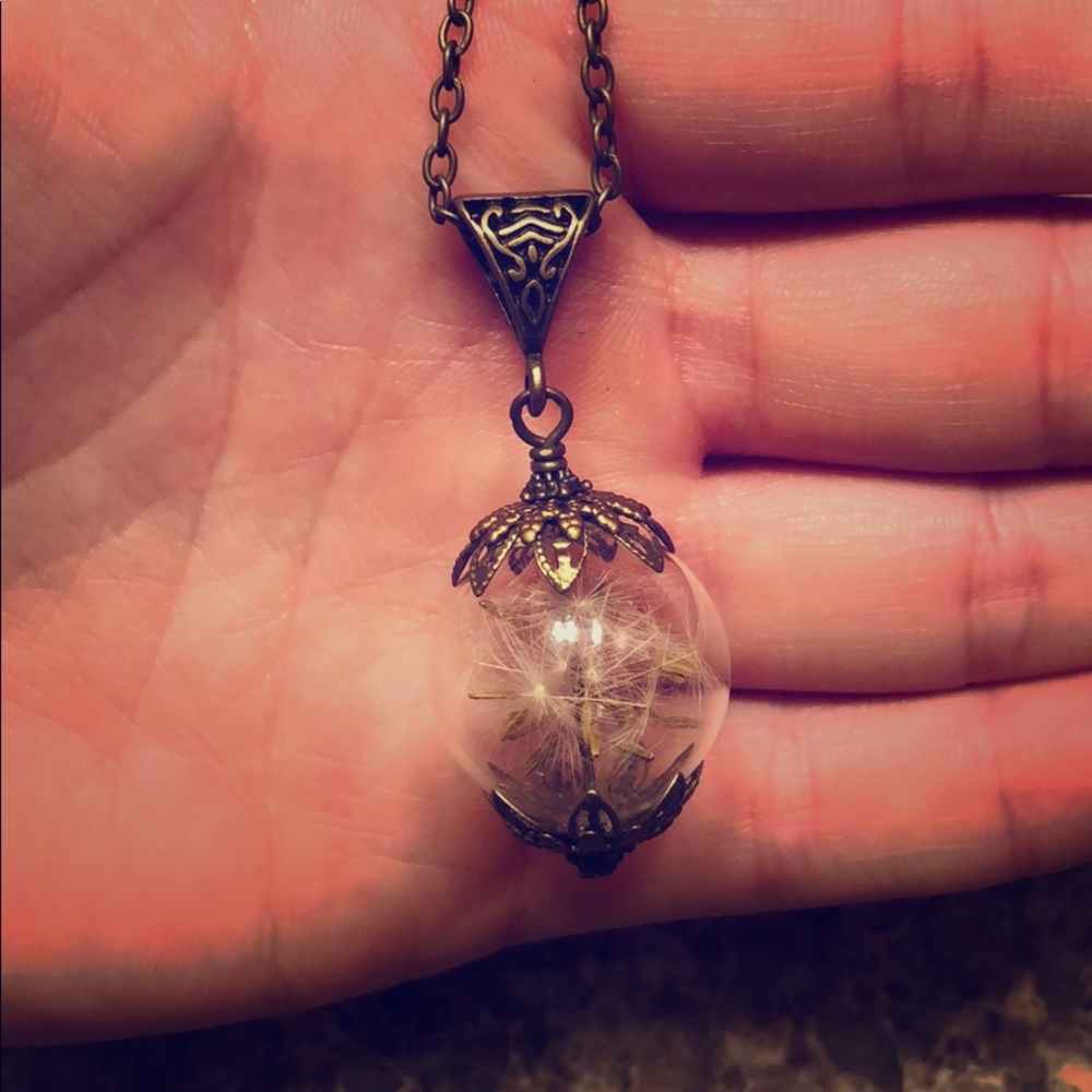 Dandelion necklace